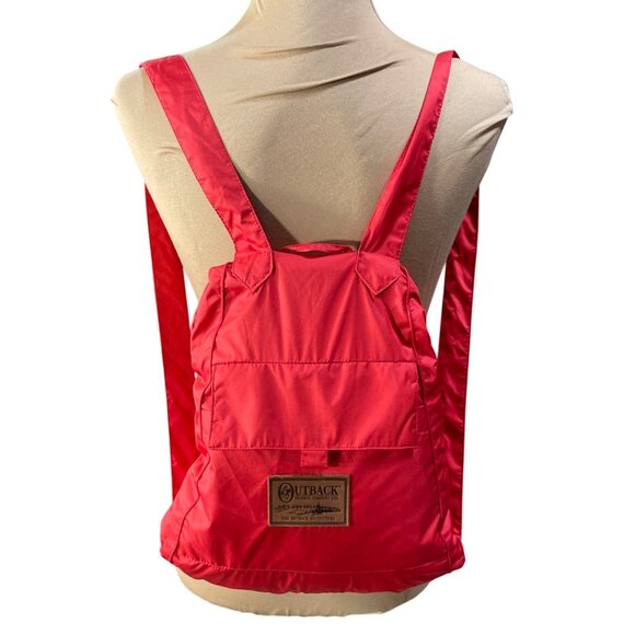 Outback Trading Company Pack-a-roo Parka Backpack Red Size S Small Hiking Lightw - Picture 1 of 13
